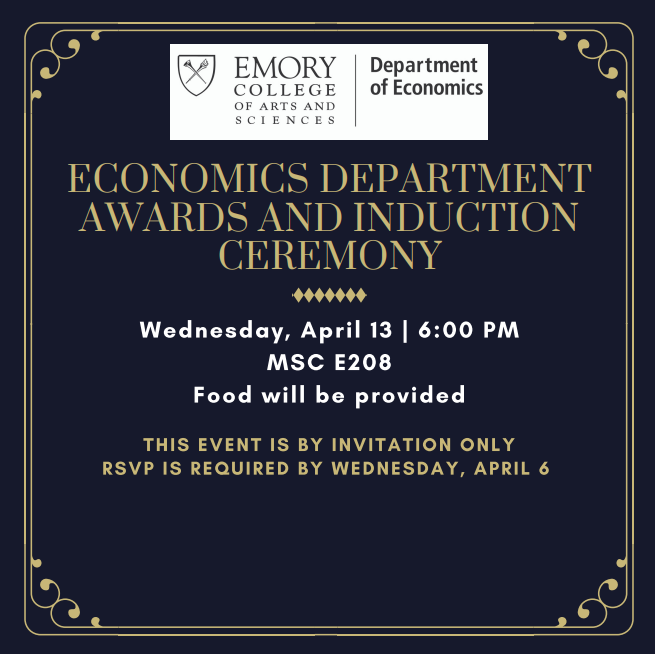 2022 Economics Awards Ceremony &amp; ODE Induction