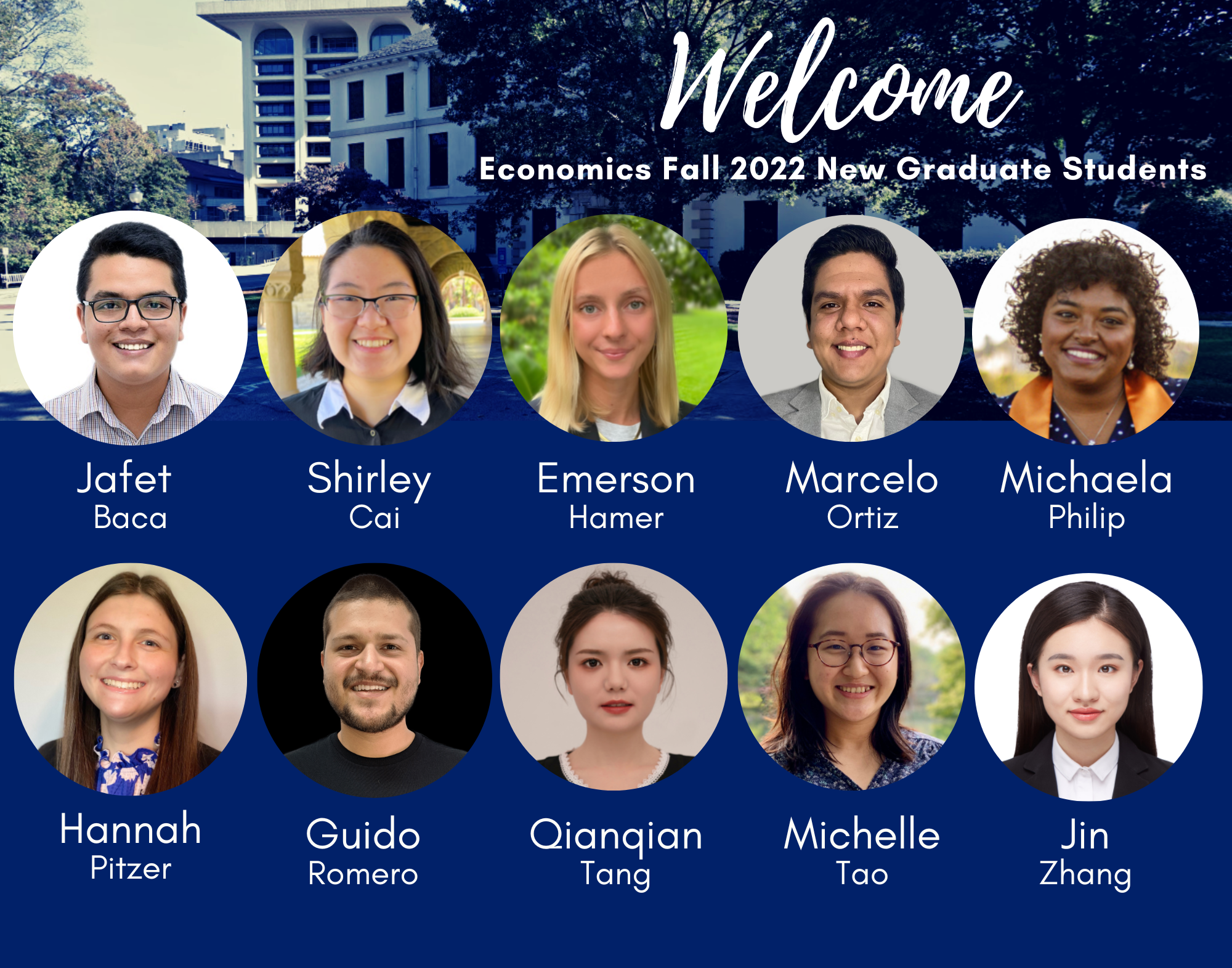 New Graduate Students - Fall 2022