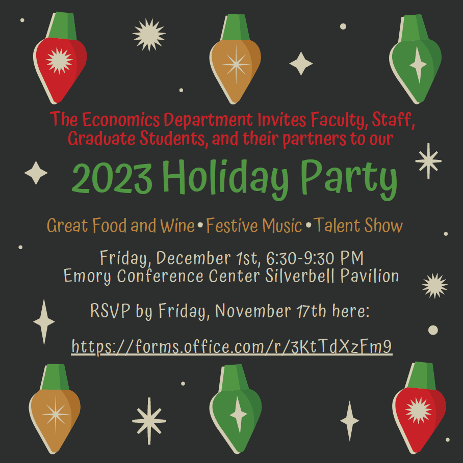 Economics Department Holiday Party