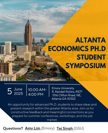 Atlanta Economics PhD Summer Symposium