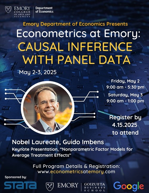 Econometrics at Emory: Causal Inference with Panel Data
