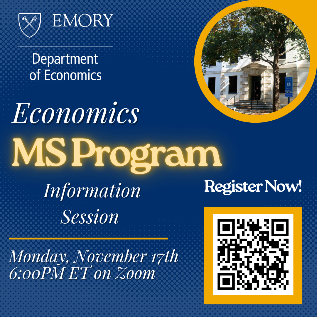 Emory Economics MS program Information Session