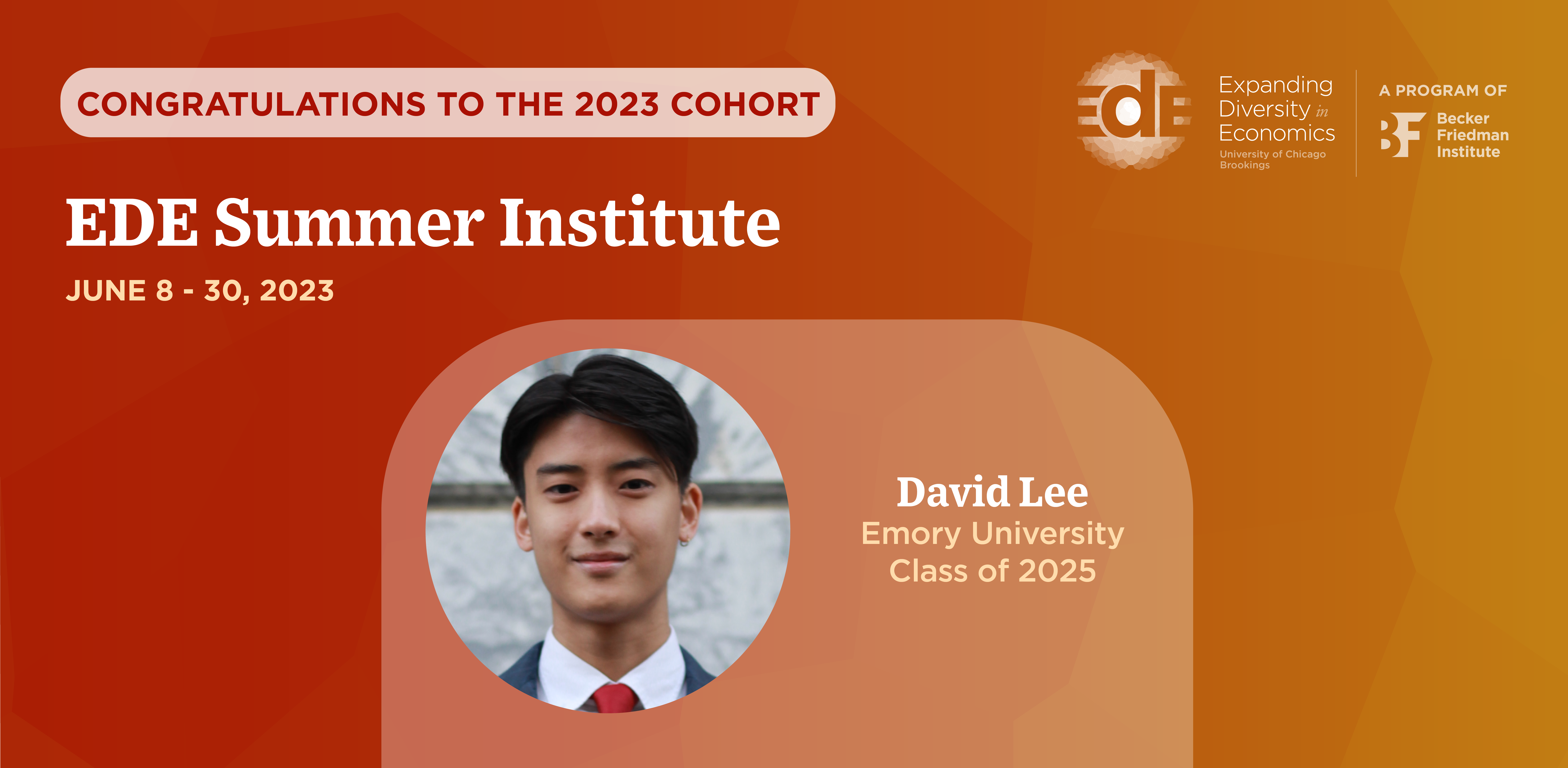 David Lee Expanding Diversity in Economics Summer Institute (EDE)