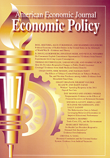 American Economic Journal- Economic Policy
