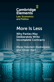 Elements in Law, Economics and Politics