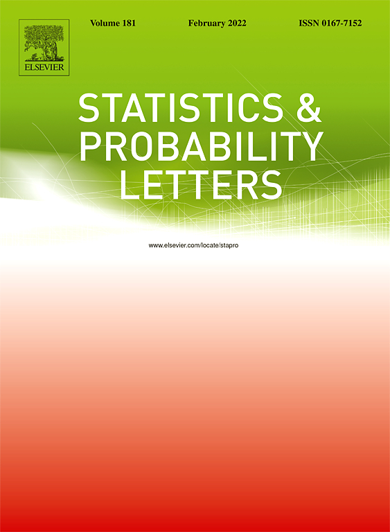 Statistics and Probability Letters